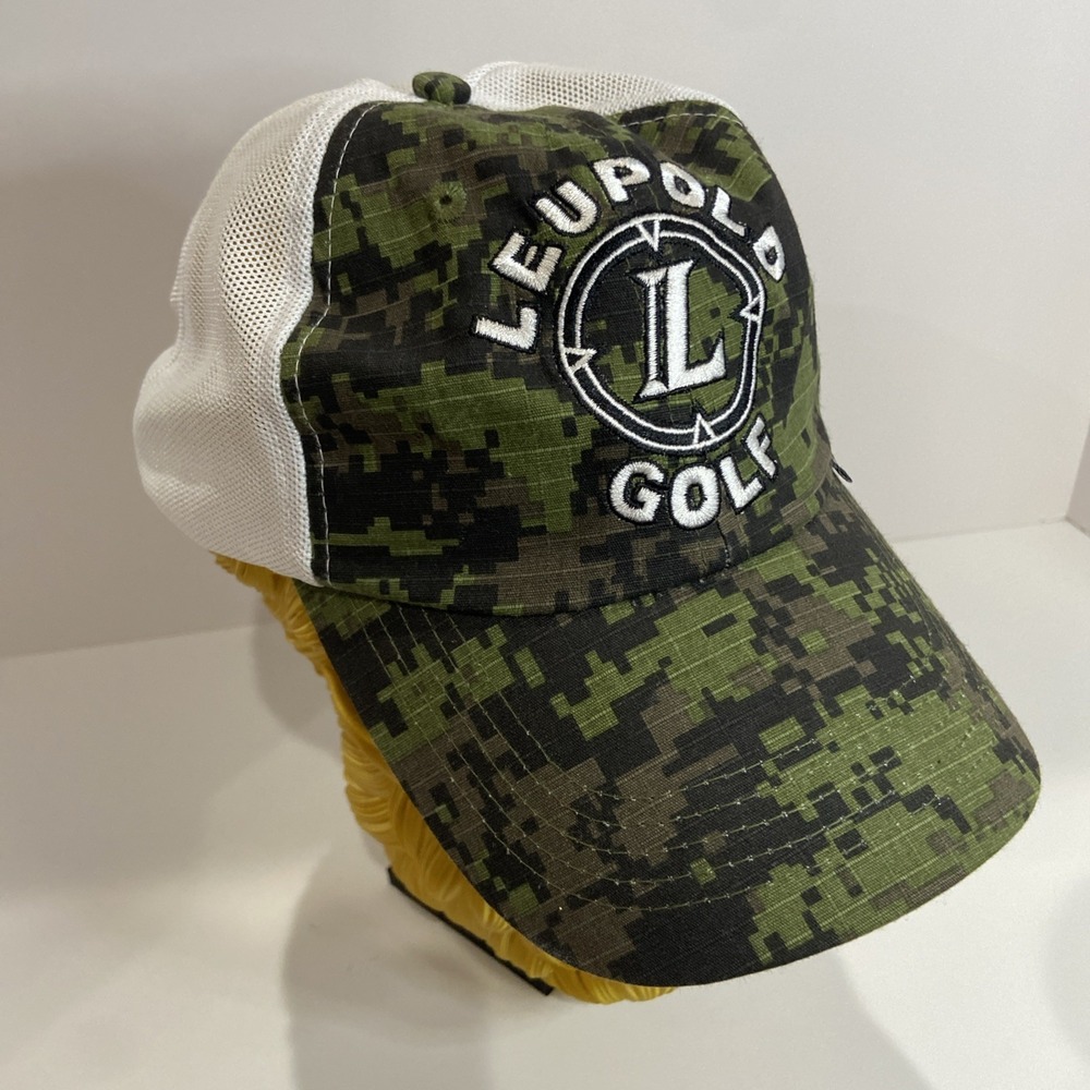 Leupold Golf Camo Mesh Back Adjustable Baseball Strap Back Hat